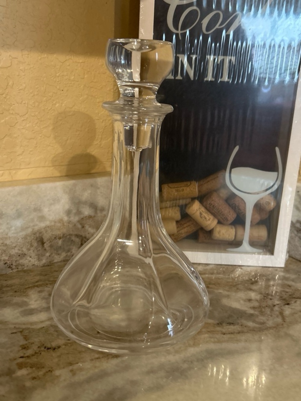 Clear Glass Decanter with Stopper - Home Accents